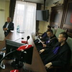 16.05.2018 Kielce. Dzień otwarty dla młodzieży w sądzie okręgowym. Inscenizacja rozprawy sądowej / Jarosław Kubalski / Radio Kielce