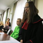 16.05.2018 Kielce. Dzień otwarty dla młodzieży w sądzie okręgowym. Inscenizacja rozprawy sądowej / Jarosław Kubalski / Radio Kielce