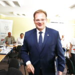 25.05.2018 Wólka Milanowska. Jan Józef Kasprzyk, szef Urzędu do Spraw Kombatantów i Osób Represjonowanych spotkał się z historykami i działaczami opozycji antykomunistycznej / Jarosław Kubalski / Radio Kielce