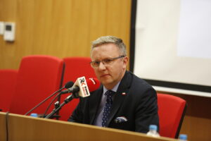 Na zdjęciu Krzysztof Szczerski. / Fot. Jarosław Kubalski - Radio Kielce