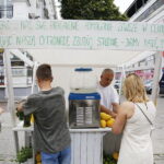 31.05.2018 Kielce. Akcja "Budzenie Sienkiewki" / Jarosław Kubalski / Radio Kielce