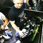 31.05.2018 Kielce. Motocykliści z grupy "Motocyklowi Terroryści Świętokrzyskie" odwiedzili pacjentów w szpitalu dziecięcym z okazji Dnia Dziecka / Jarosław Kubalski / Radio Kielce