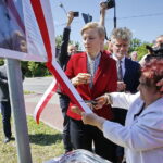 20.05.2018 Końskie. Nadanie imienia Przemysława Gosiewskiego rondu u zbiegu ulic Warszawskiej i Staszica / Jarosław Kubalski / Radio Kielce