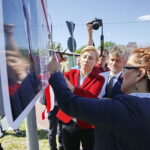 20.05.2018 Końskie. Nadanie imienia Przemysława Gosiewskiego rondu u zbiegu ulic Warszawskiej i Staszica / Jarosław Kubalski / Radio Kielce