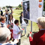 20.05.2018 Końskie. Nadanie imienia Przemysława Gosiewskiego rondu u zbiegu ulic Warszawskiej i Staszica / Jarosław Kubalski / Radio Kielce