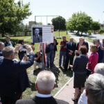 20.05.2018 Końskie. Nadanie imienia Przemysława Gosiewskiego rondu u zbiegu ulic Warszawskiej i Staszica / Jarosław Kubalski / Radio Kielce