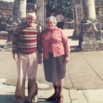 Julian Laskowski i uratowana p niego Dina Nawarska Powonskier / Archiwum rodzinne