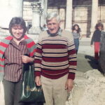 Julian Laskowski i uratowana przez niego Anna Lewkowicz, córka Diny Nawarskiej / Archiwum rodzinne