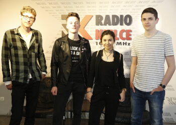 02.05.2018 Radio Kielce. Pokolenie M. Mateusz Kaczmarczyk, Patryk Warchoł, Dominika Jędrzejczyk i Marcin Różyc / Jarosław Kubalski / Radio Kielce