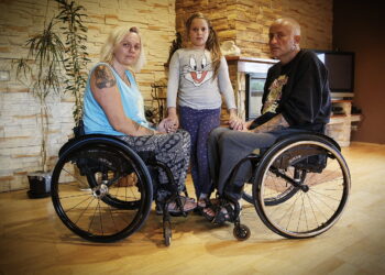 17.05.2018 Brzeziny. Marta, Tomek i ich córka Julia / Jarosław Kubalski / Radio Kielce