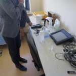 07.05.2018 Kielce. UJK. Instytut Matematyczno - Przyrodniczy. Badania wody z Silnicy / Mateusz Kaczmarczyk / Radio Kielce