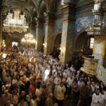 Bazylika Katedralna. Msza rozpoczynająca uroczystości 227. rocznicy uchwalenia Konstytucji 3 Maja / Marzena Mąkosa / Radio Kielce