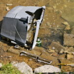 Zanieczyszczona rzeka Silnica przy ulicy Karczunek / Marzena Mąkosa / Radio Kielce