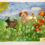 Wręczenie nagród i prezentacja prac z konkursu plastycznego "Z literaturą wśród zwierząt" w Miejskiej Bibliotece Publicznej na ulicy Jana Nowaka - Jeziorańskiego / Marzena Mąkosa / Radio Kielce