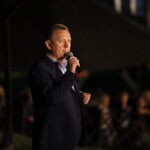 Pokaz mody na Zamku Królewskim w Chęcinach. XX jubileuszowy Festiwal Off Fashion / Marzena Mąkosa / Radio Kielce