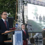 Uroczysty capstrzyk upamiętniający 83. rocznicę śmierci Marszałka Józefa Piłsudskiego / Marzena Mąkosa / Radio Kielce