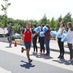 Bieg studentów przez Kampus Uniwersytetu Jana Kochanowskiego w Kielcach / Marzena Mąkosa / Radio Kielce