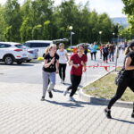 Bieg studentów przez Kampus Uniwersytetu Jana Kochanowskiego w Kielcach / Marzena Mąkosa / Radio Kielce