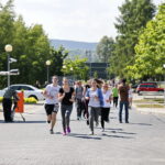 Bieg studentów przez Kampus Uniwersytetu Jana Kochanowskiego w Kielcach / Marzena Mąkosa / Radio Kielce