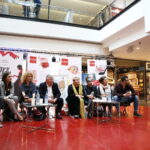 Konferencja prasowa dotycząca spektaklu "Umrzeć ze śmiechu" / Marzena Mąkosa / Radio Kielce