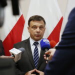 Konferencja konsultacyjna dotycząca Polityki Surowcowej Państwa. Mariusz Orion Jędrysek - Sekretarz Stanu w Ministerstwie Środowiska / Marzena Mąkosa / Radio Kielce