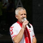 Rajd rowerowy do Piekoszowa. Kazimierz Mądzik - świętokrzyski kurator oświaty  / Marzena Mąkosa / Radio Kielce