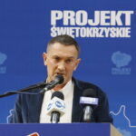 Konwencja wyborcza Bogdana Wenty i Projektu Świętokrzyskie w Filharmonii Świętokrzyskiej. Grzegorz Świercz - radny sejmiku województwa świętokrzyskiego  / Marzena Mąkosa / Radio Kielce