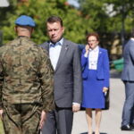 Minister obrony narodowej Mariusz Błaszczak w jednostce CPdMZ / Marzena Mąkosa / Radio Kielce