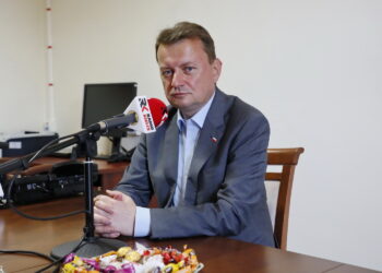 Minister obrony narodowej Mariusz Błaszczak w jednostce CPdMZ. Minister Mariusz Błaszczak / Marzena Mąkosa / Radio Kielce