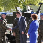 Minister obrony narodowej Mariusz Błaszczak w jednostce CPdMZ / Marzena Mąkosa / Radio Kielce