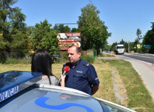 08.06.2018 Lisów. Policyjna akcja "Prędkość" / Komenda Miejska Policji / Kielce