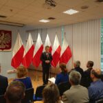 Kielce. Przekazanie pieniędzy na świętokrzyskie drogi. Na zdjęciu: senator Krzysztof Słoń / Michał Kita / Radio Kielce