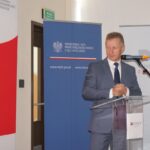 Busko - Zdrój. Konferencja "Prawo do przedsiębiorczości”. Na zdjęciu: Sławomir Podkówka - dyrektor Izby Administracji Skarbowej w Kielcach / Michał Kita / Radio Kielce