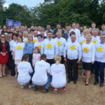 Wmurowanie kamienia węgielnego pod budowę Powiatowego Zespołu Szkół / Michał Kita / Radio Kielce