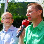 Prezentacja wakacyjnej ramówki Radia Kielce.  Od lewej: Bartłomiej Zapała, Paweł Solarz / Kamil Król / Radio Kielce