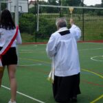 Otwarcie boiska wielofunkcyjnego przy Zespole Szkół Centrum Kształcenia Rolniczego w Chrobrzu / Kamil Włosowicz / Radio Kielce