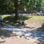 Prace modernizacyjne przy skwerze obok  pomnika ofiar II wojny światowej / Grażyna Szlęzak-Wójcik / Radio Kielce