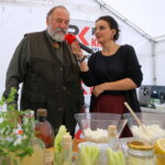 Śniadanie w ogrodzie, które przygotował Grzegorz Russak / Kamil Król / Radio Kielce