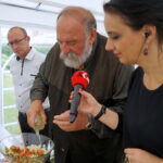 Śniadanie w ogrodzie, które przygotował Grzegorz Russak / Kamil Król / Radio Kielce