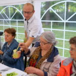 Śniadanie w ogrodzie, które przygotował Grzegorz Russak / Kamil Król / Radio Kielce