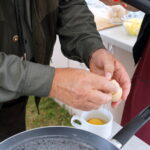 Śniadanie w ogrodzie, które przygotował Grzegorz Russak / Kamil Król / Radio Kielce