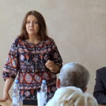 Poseł Joanna Lichocka spotkała się z mieszkańcami Kunowa. Od lewej: poseł Joanna Lichocka, członek Rady Mediów Narodowych, poseł Krzysztof Lipiec, lider PiS w regionie / Michał Kita / Radio Kielce