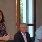 Poseł Joanna Lichocka spotkała się z mieszkańcami Kunowa. Od lewej: poseł Joanna Lichocka, członek Rady Mediów Narodowych, poseł Krzysztof Lipiec, lider PiS w regionie, Lech Łodej, burmistrz Kunowa / Michał Kita / Radio Kielce