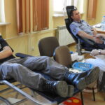 Funkcjonariusze z Aresztu Śledczego w Kielcach oddali krew / Monika Miller / Radio Kielce