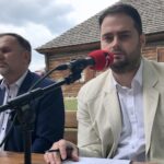 Tokarnia. Studio Polityczne Radia Kielce. Od lewej: Marek Kwitek, PiS, Marek Kowalski, Nowoczesna / Radio Kielce
