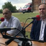 Tokarnia. Studio Polityczne Radia Kielce. Od lewej: Paweł Garbuzik, PSL, Marek Kwitek, PiS / Radio Kielce