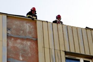 Kielce. Pożar w bloku przy ulicy Dalekiej 27 / Jarosław Kubalski / Radio Kielce