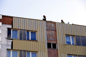 Kielce. Pożar w bloku przy ulicy Dalekiej 27 / Jarosław Kubalski / Radio Kielce