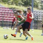 Trening reprezentacji Polski piłkarek nożnych na stadionie przy ul. Szczepaniaka / Jarosław Kubalski / Radio Kielce