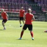 Trening reprezentacji Polski piłkarek nożnych na stadionie przy ul. Szczepaniaka / Jarosław Kubalski / Radio Kielce